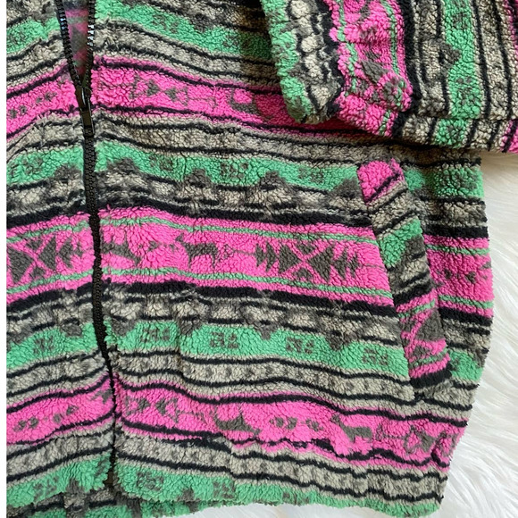 NEW! Cider Fleece Stand Collar Aztec Print Multicolor Jacket NWT - XL - Picture 10 of 14